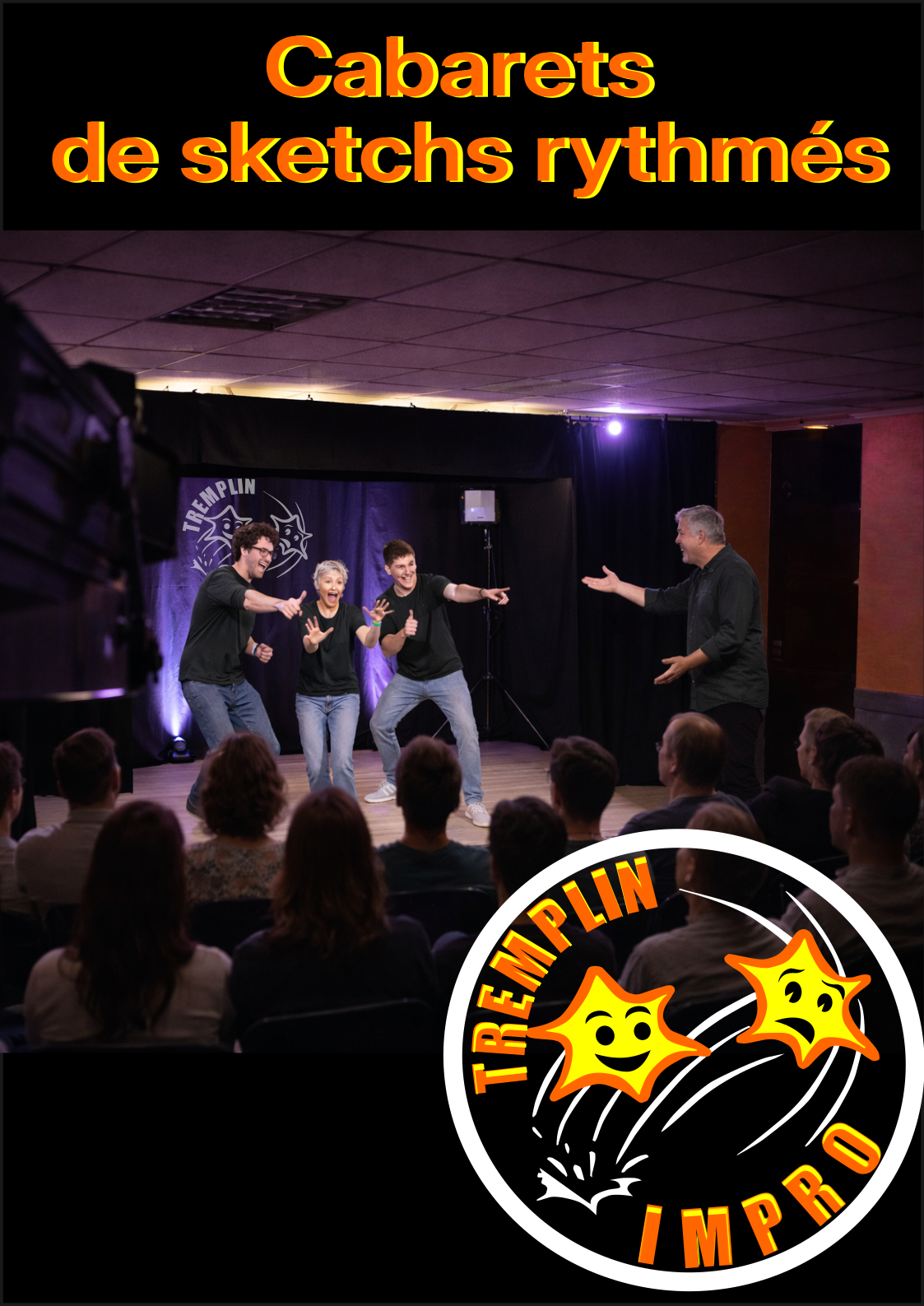 Affiche Cabaret Tremplin Impro